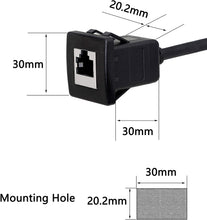 Load image into Gallery viewer, Jack for RJ45 Style Microphone Connection - 3ft Cable
